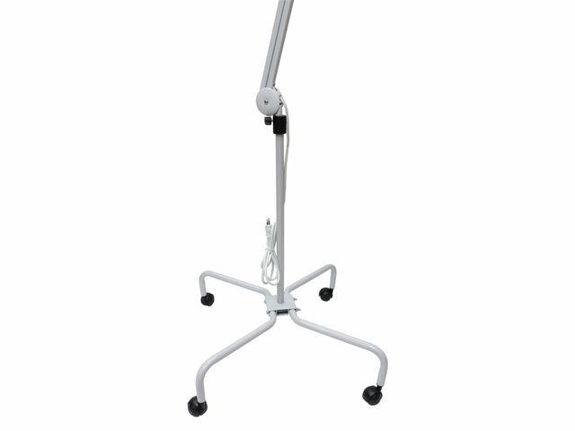 Kit Lupa Articulada com Suporte Pedestal - com Rodízios - LED 5D
