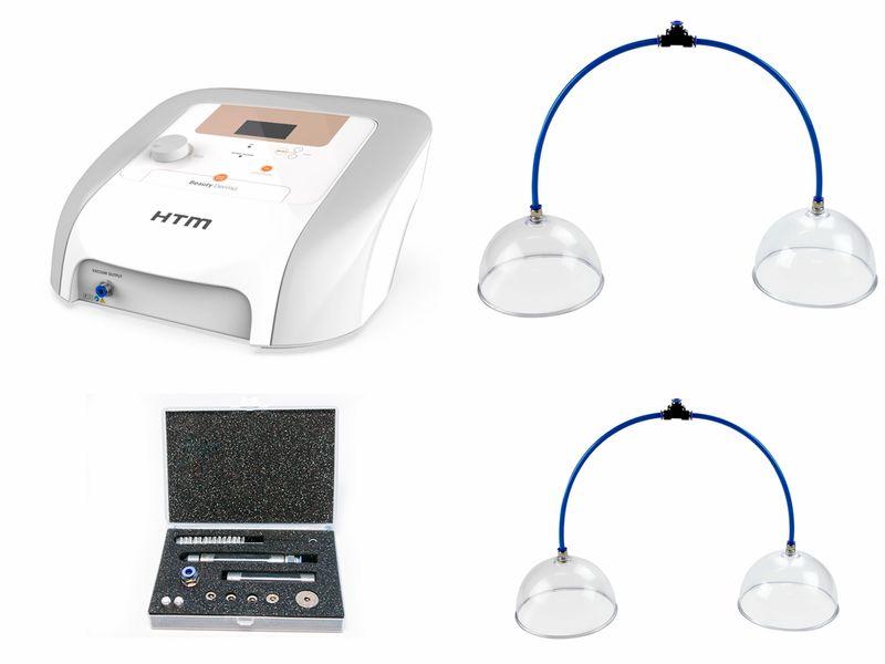 Kit Vacuoterapia HTM ─ Beauty Dermo, Kit Caneta Diamantada, Kit Ventosas Pump Up 160mm e 190mm