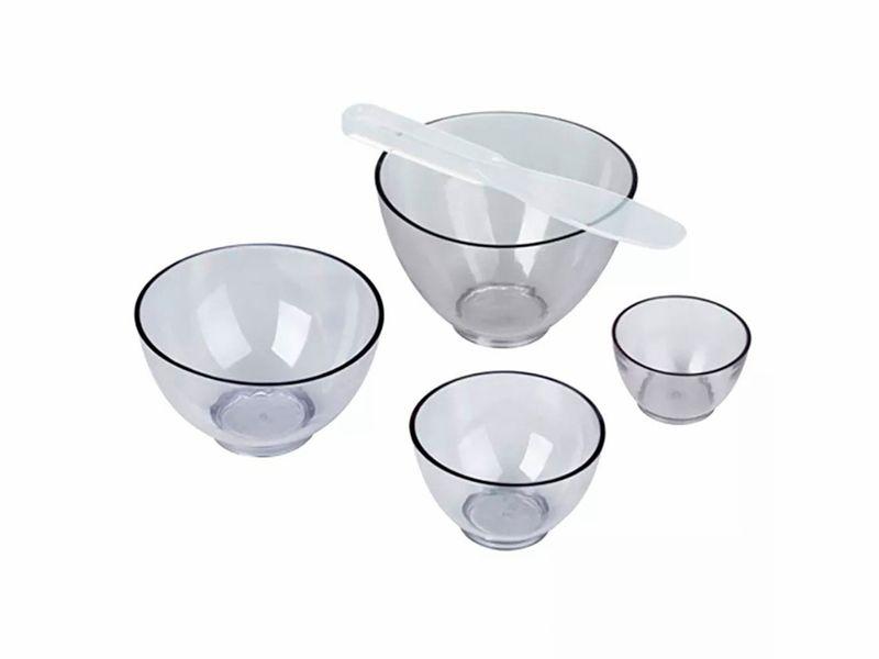 Kit com 04 Cubetas Maleáveis e 02 Espátulas - Estek