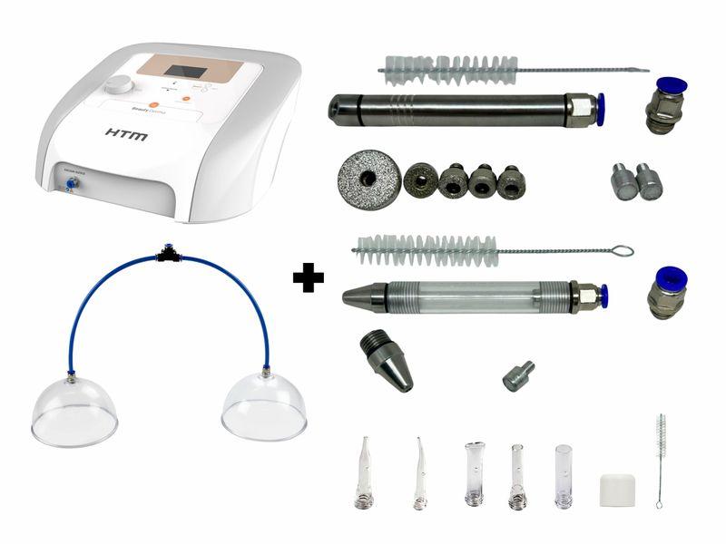 Beauty Dermo HTM + Kit Caneta Diamantada + Caneta Extratora + Ventosas Faciais + Kit Pump Glúteos - HTM