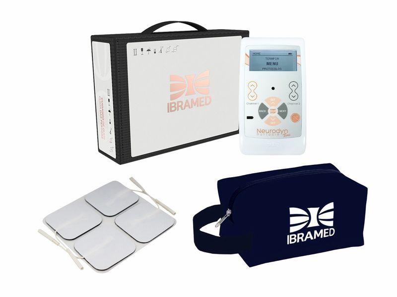 Neurodyn Portátil Tens + Eletrodo 5x5cm + Necessaire - Ibramed